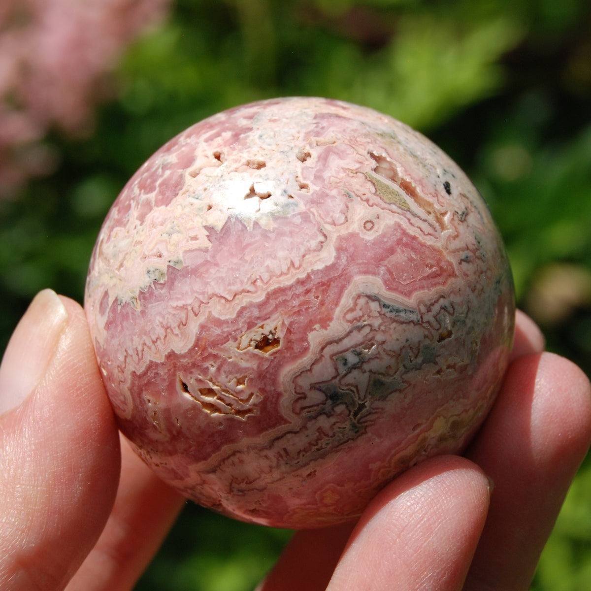 Rhodochrosite Crystal Sphere