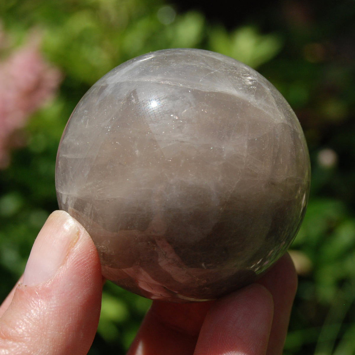 Blue Rose Quartz Crystal Sphere