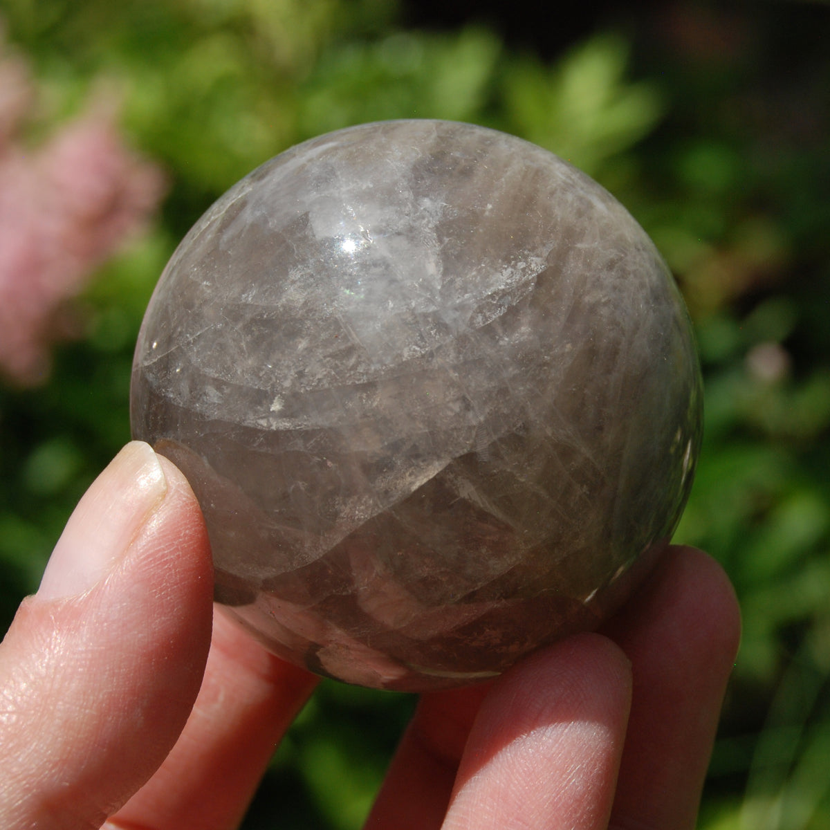 Blue Rose Quartz Crystal Sphere