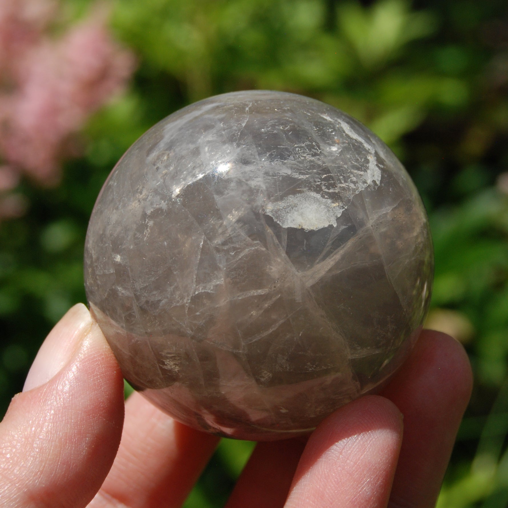 Blue Rose Quartz Crystal Sphere