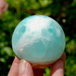Caribbean Blue Calcite Crystal Sphere