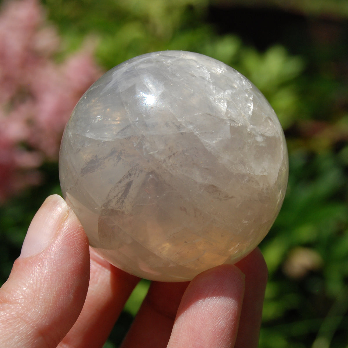 Blue Rose Quartz Crystal Sphere