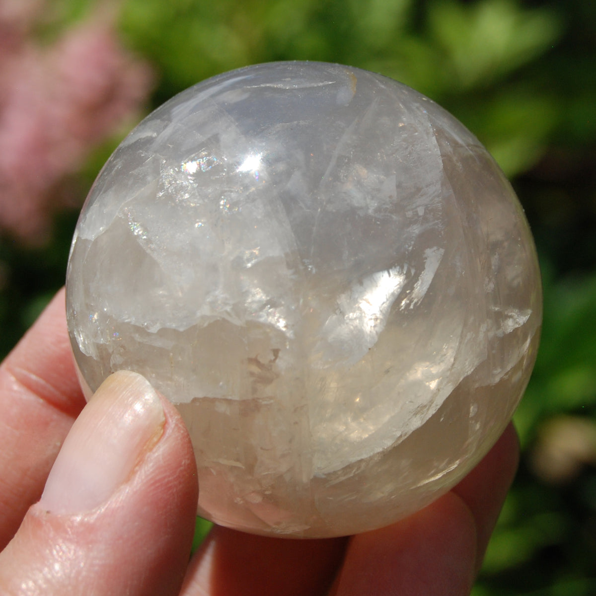 Blue Rose Quartz Crystal Sphere