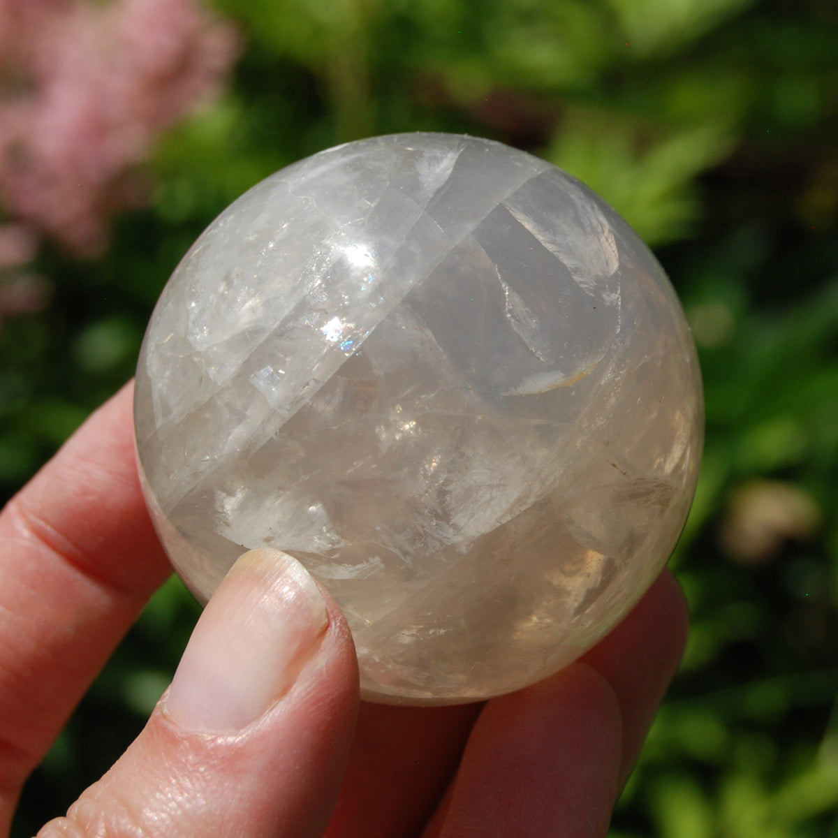 Blue Rose Quartz Crystal Sphere
