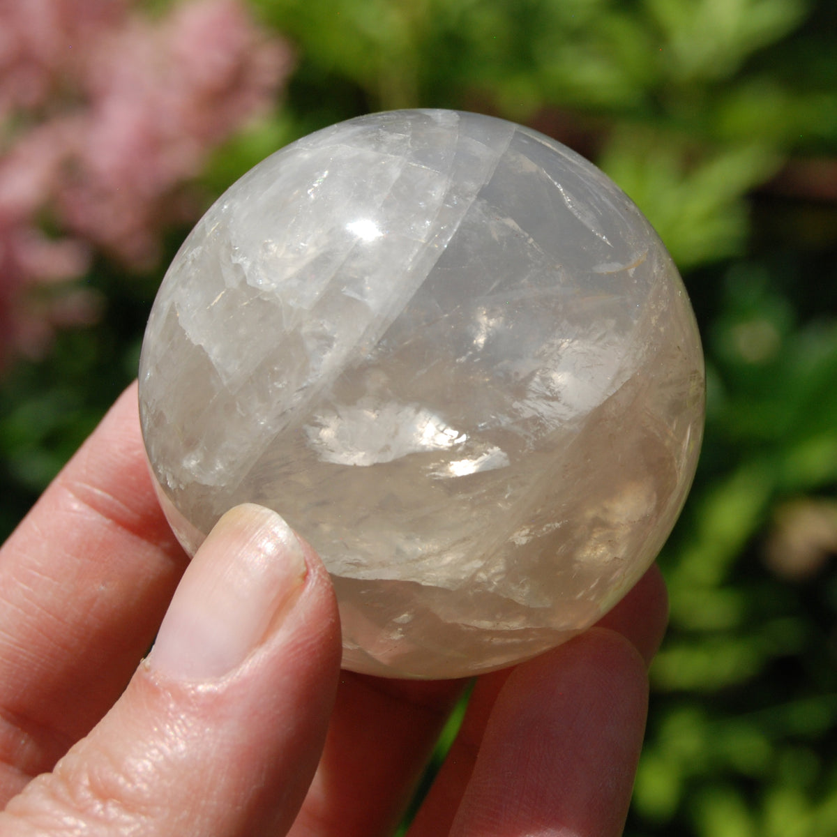 Blue Rose Quartz Crystal Sphere