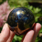 Rare Purple Covellite Pyrite Crystal Sphere