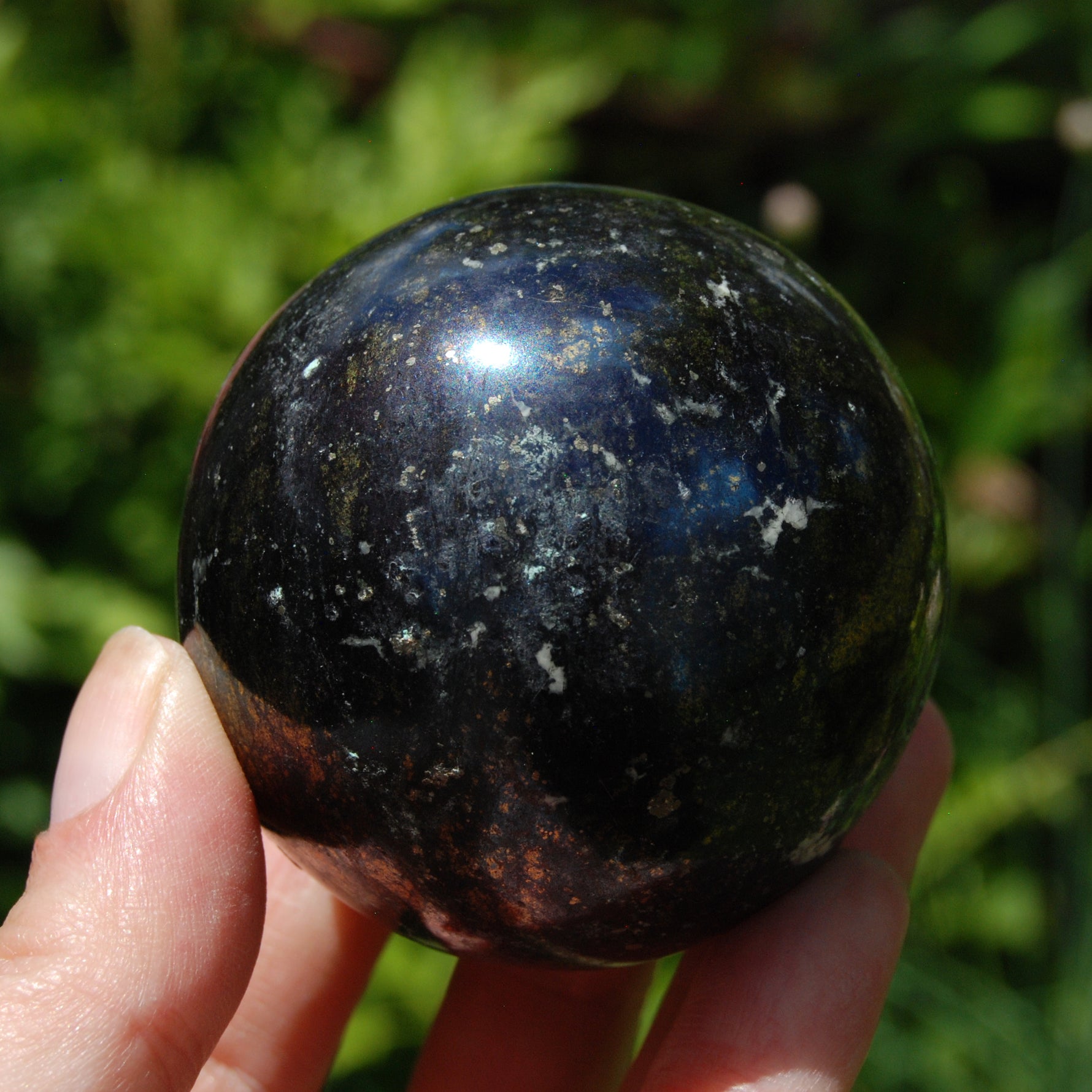 Covellite Crystal Sphere