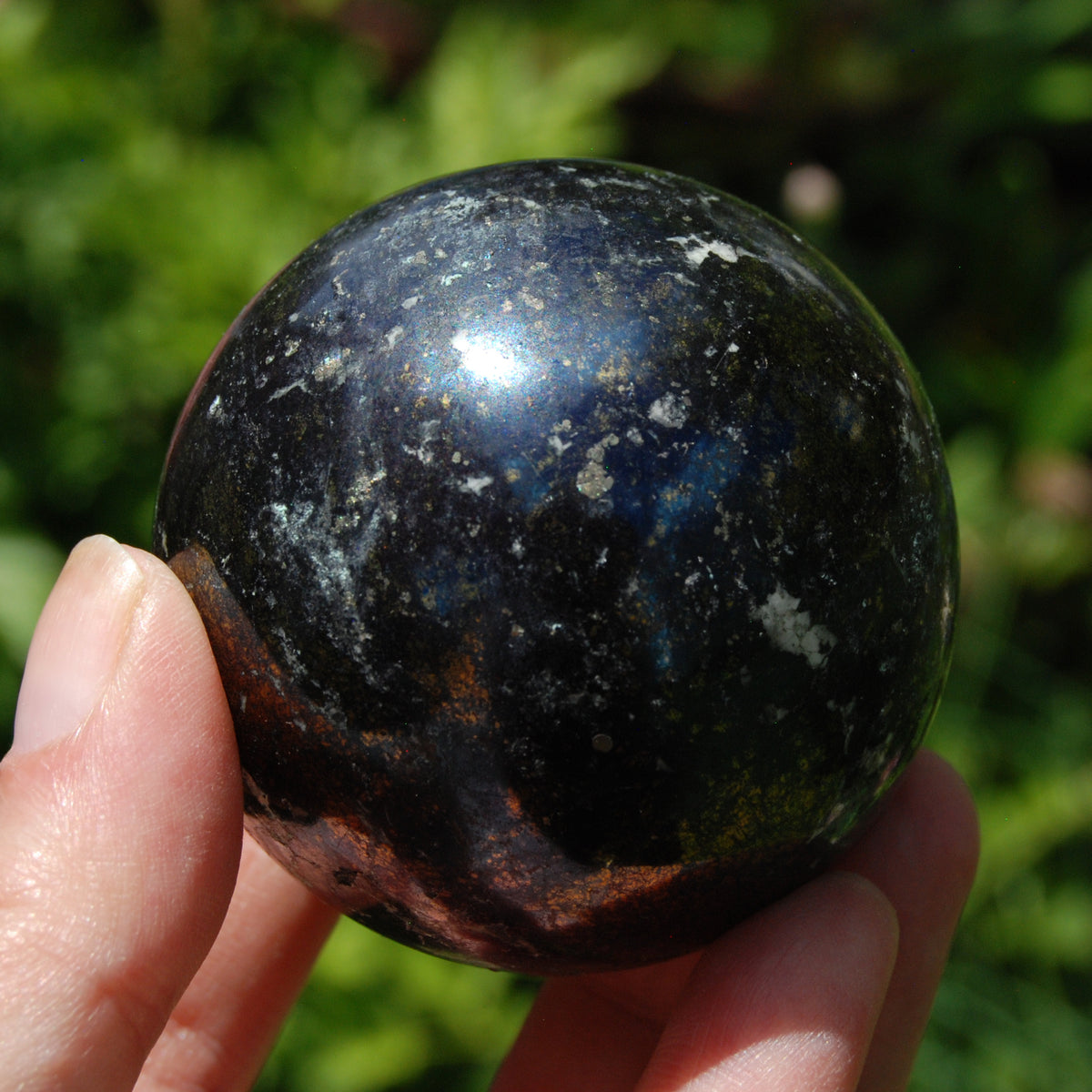 Covellite Crystal Sphere