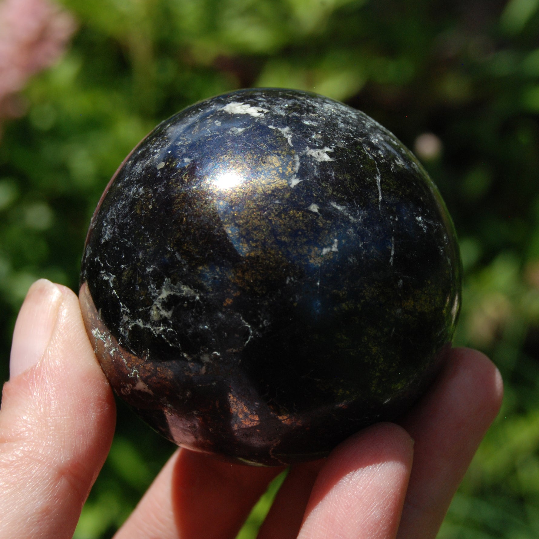 Covellite Crystal Sphere