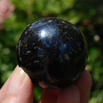 Purple Covellite Pyrite Crystal Sphere