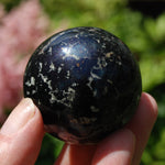 Purple Covellite Pyrite Crystal Sphere