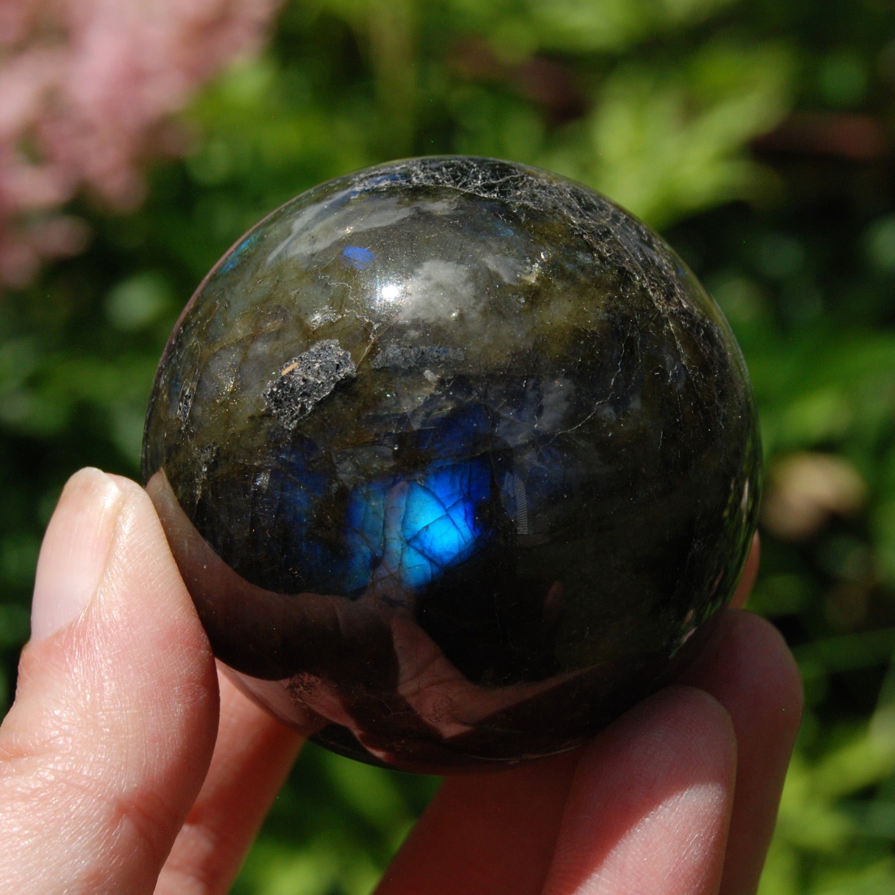 Labradorite Crystal Sphere