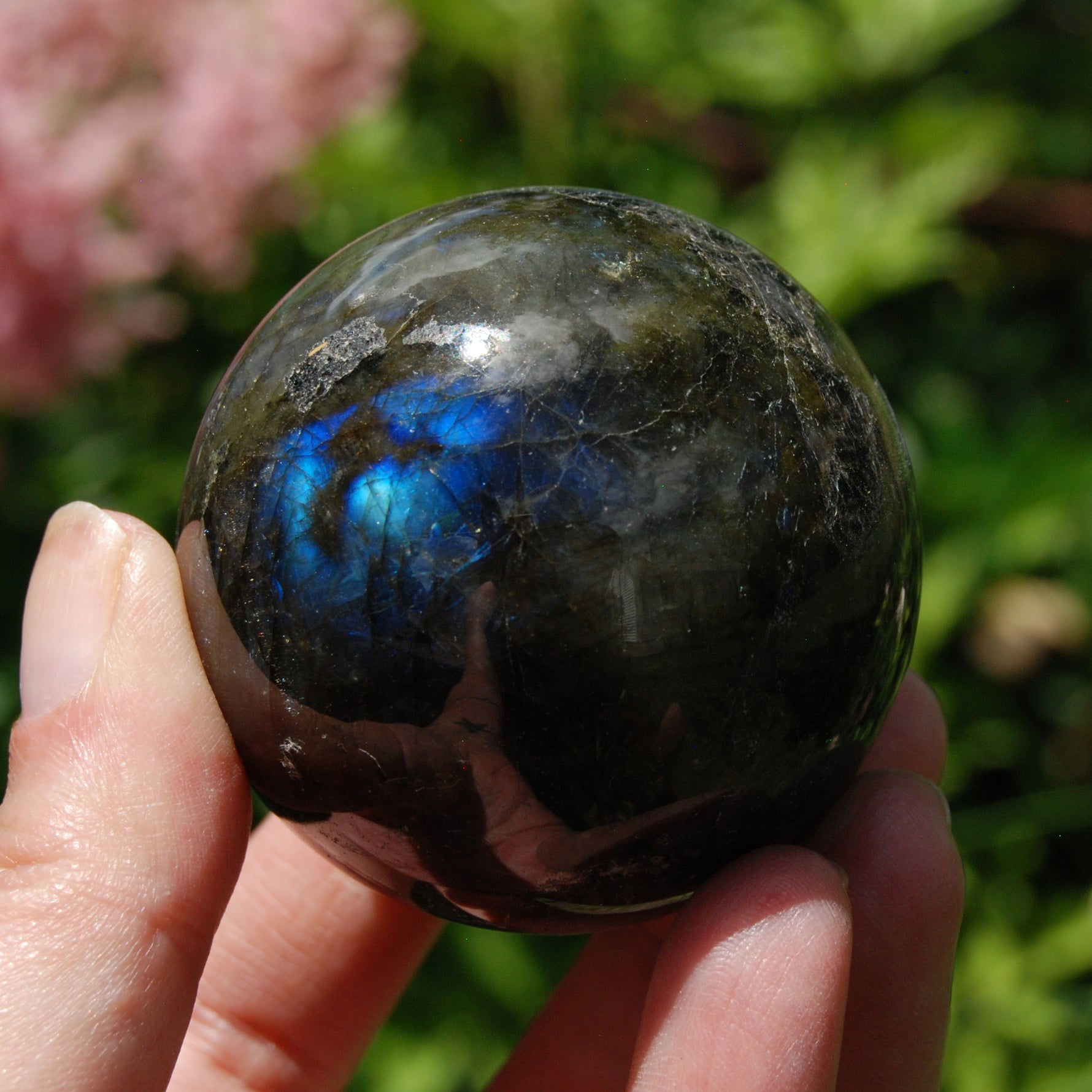 Labradorite Crystal Sphere
