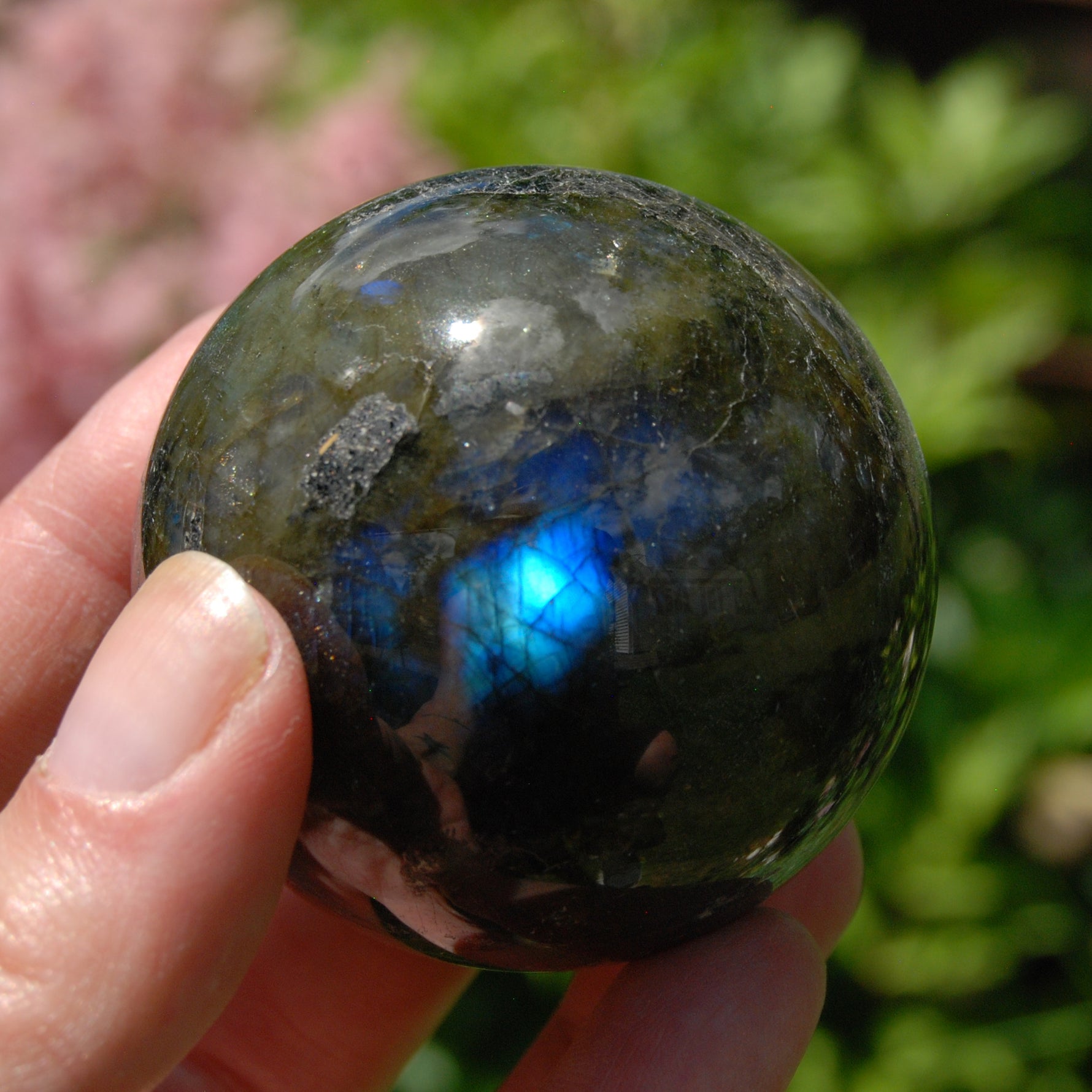 Labradorite Crystal Sphere
