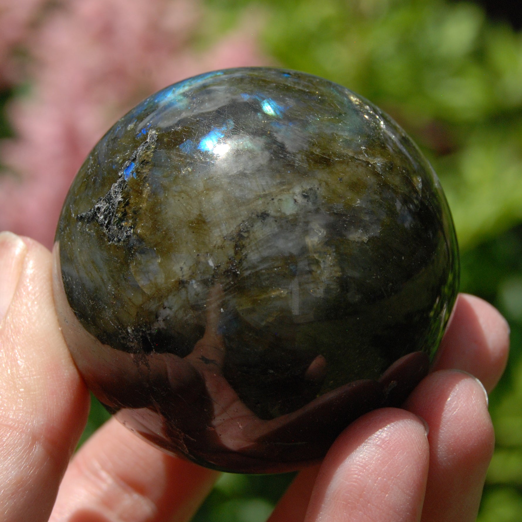 Labradorite Crystal Sphere