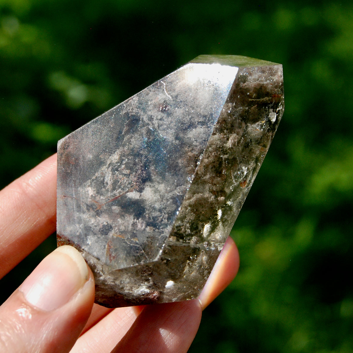 Lodolite Crystal Freeform, 142g Shamanic Dreamstone, Scenic Garden Quartz from Brazil for sale