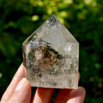 Lodolite Crystal Tower, 167g Shamanic Dreamstone, Scenic Garden Quartz from Brazil for sale