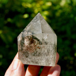Lodolite Crystal Tower for sale, 167g Shamanic Dreamstone, Scenic Garden Quartz from Brazil