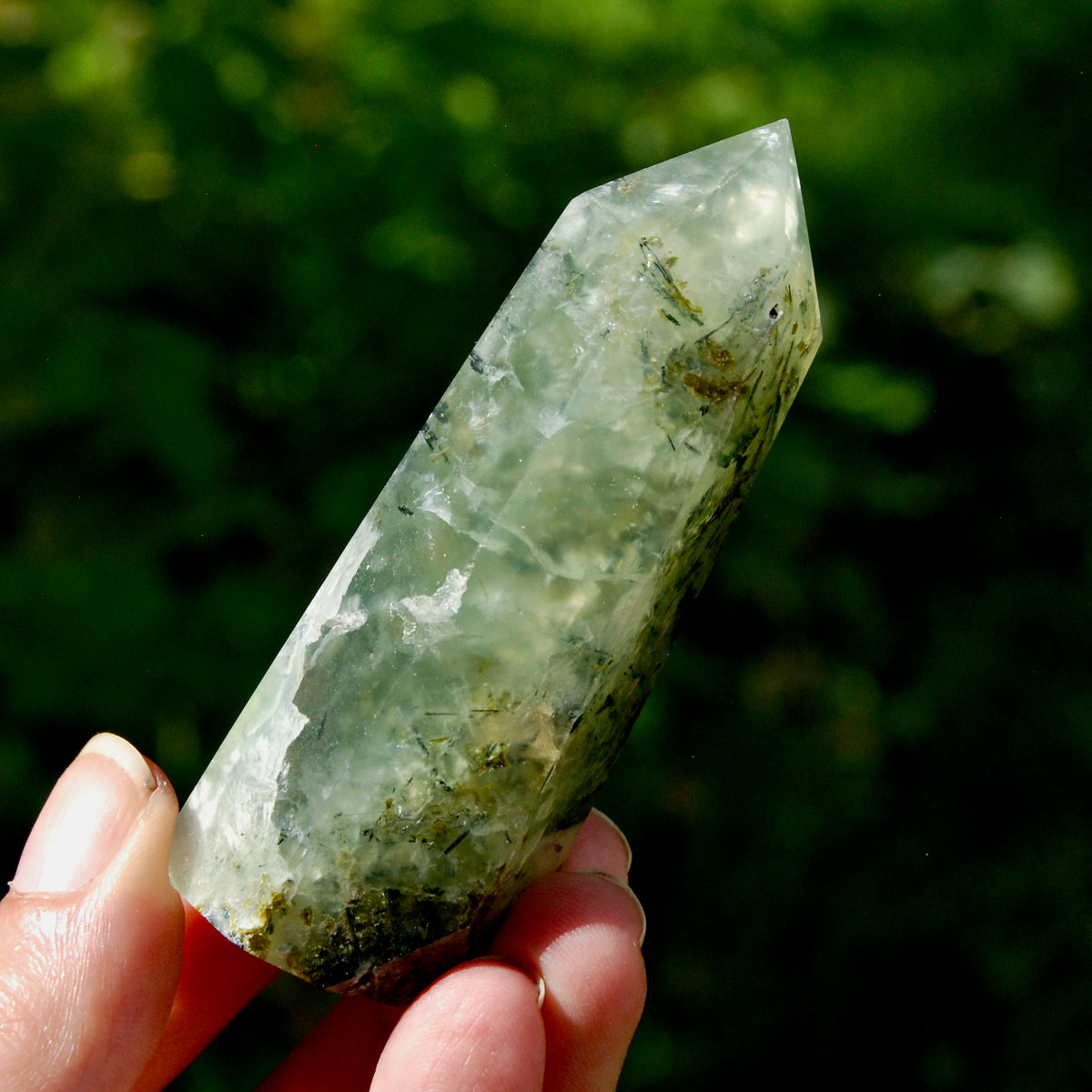Prehnite Crystal Tower for sale