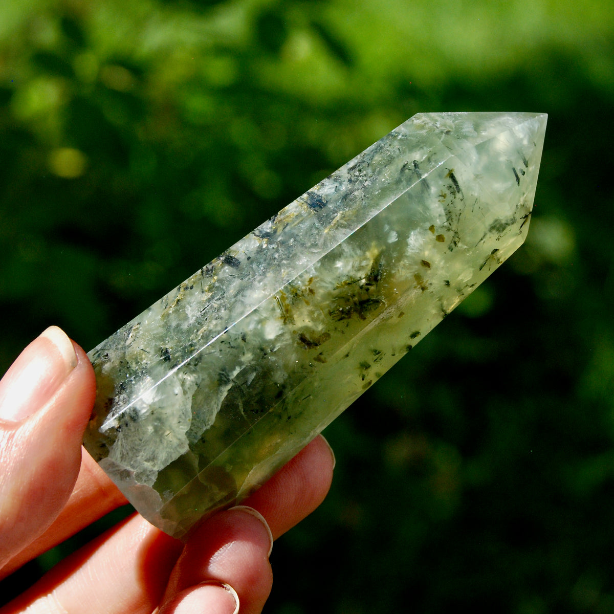 Prehnite Crystal Tower for sale