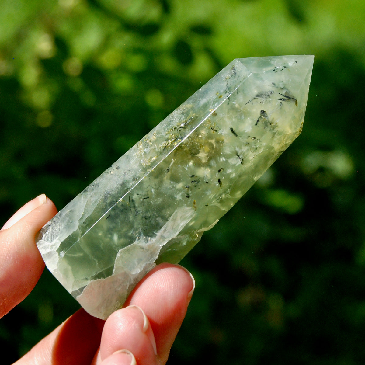 Prehnite Crystal Tower for sale