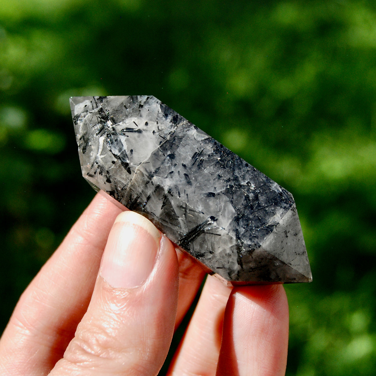 DT Black Tourmaline Crystal Point for sale
