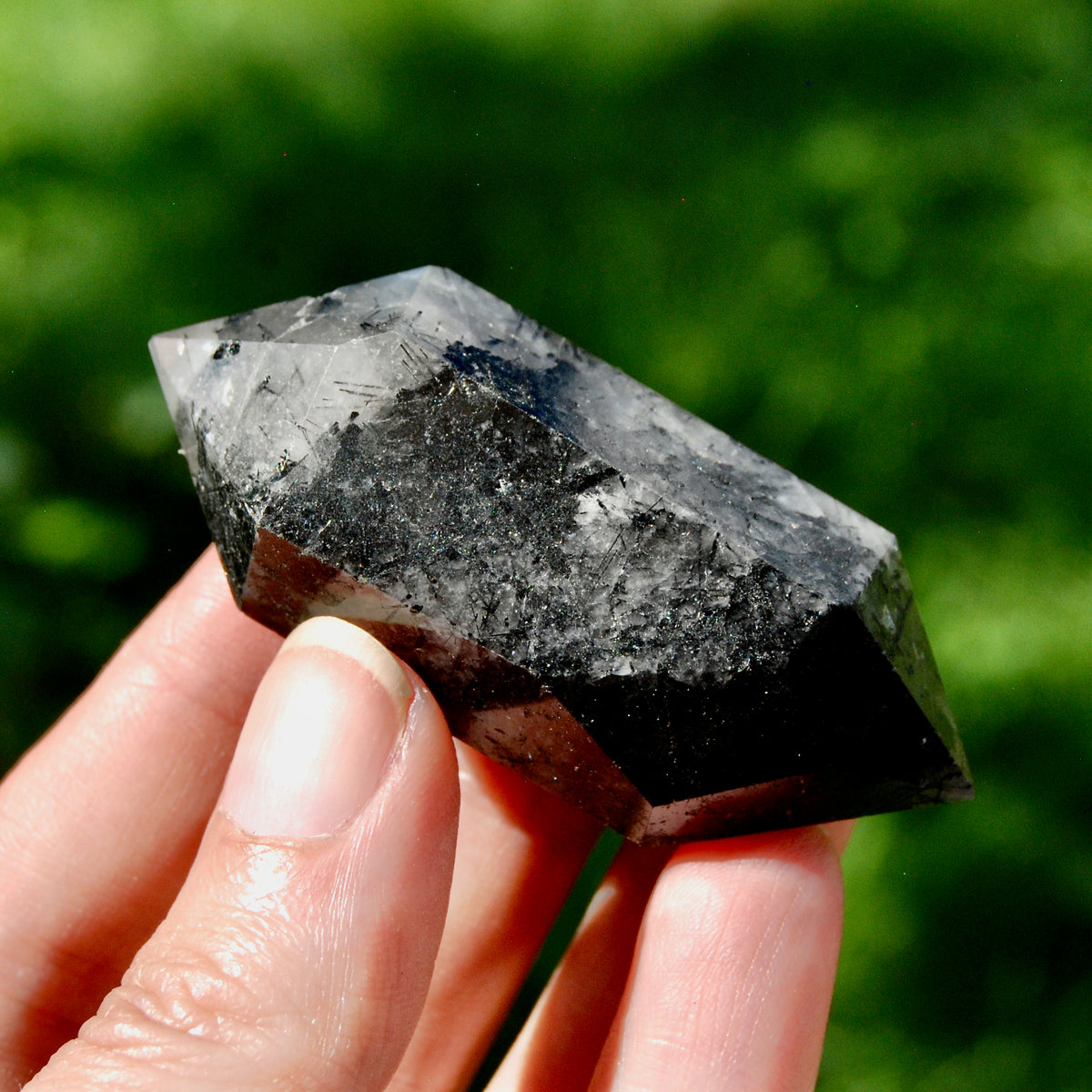 DT Black Tourmaline Crystal Point for sale