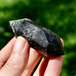DT Black Tourmaline Crystal Point for sale