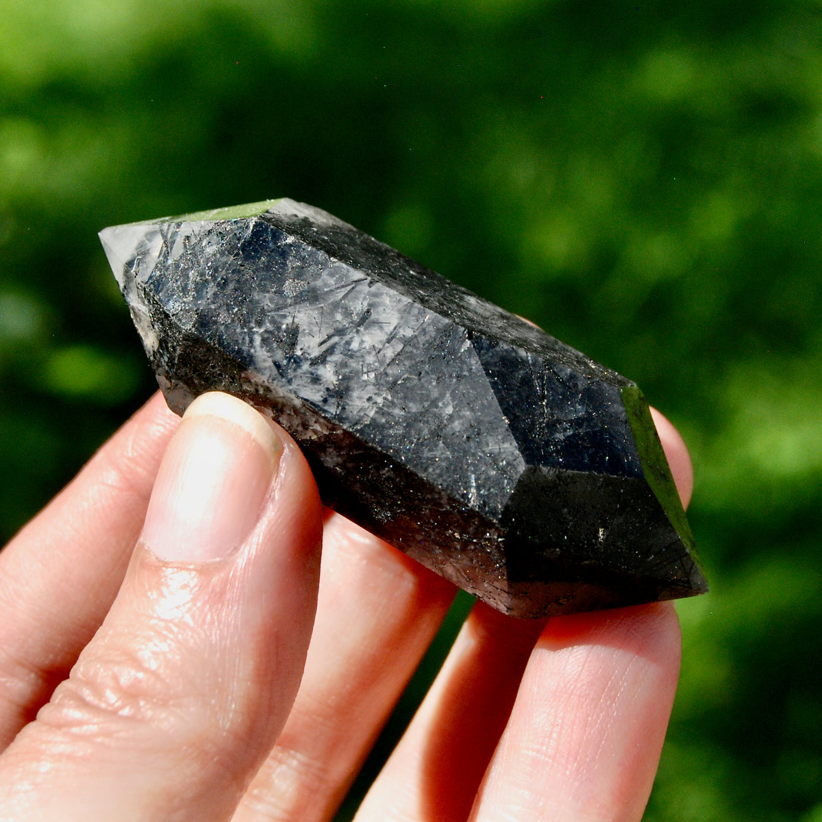 DT Black Tourmaline Crystal Point for sale