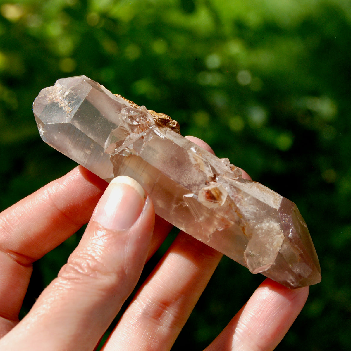DT Pink Lithium Lemurian Quartz Crystal for sale