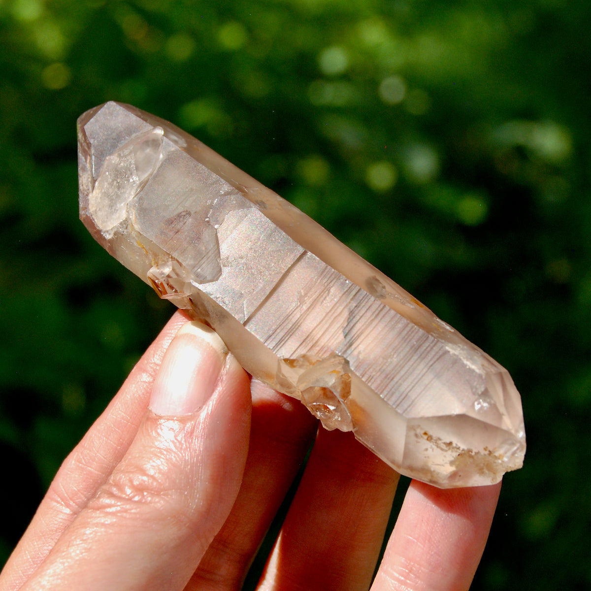 DT Pink Lithium Lemurian Quartz Crystal for sale