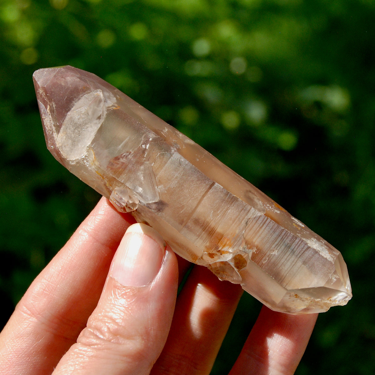 DT Pink Lithium Lemurian Quartz Crystal for sale