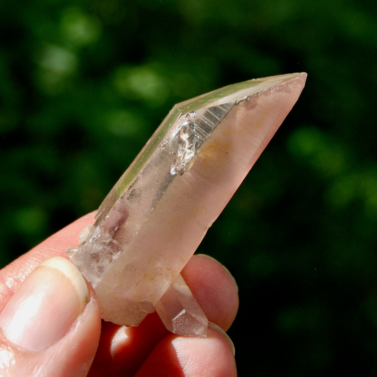 Pink Lithium Lemurian Quartz Crystal for sale