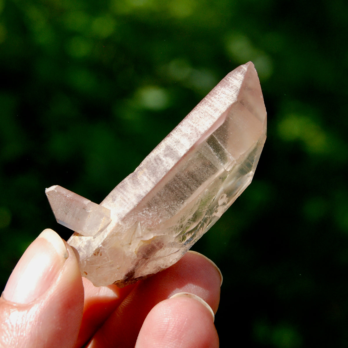 Pink Lithium Lemurian Quartz Crystal for sale