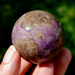 Atlantisite Crystal Sphere, 110g Stichtite Serpentine from South Africa for sale