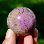 Atlantisite Crystal Sphere, 110g Stichtite Serpentine from South Africa for sale