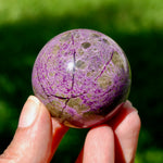 Atlantisite Crystal Sphere, 110g Stichtite Serpentine from South Africa for sale