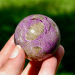 Atlantisite Crystal Sphere, 110g Stichtite Serpentine from South Africa for sale