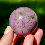 Atlantisite Crystal Sphere, 106g Stichtite Serpentine from South Africa for sale