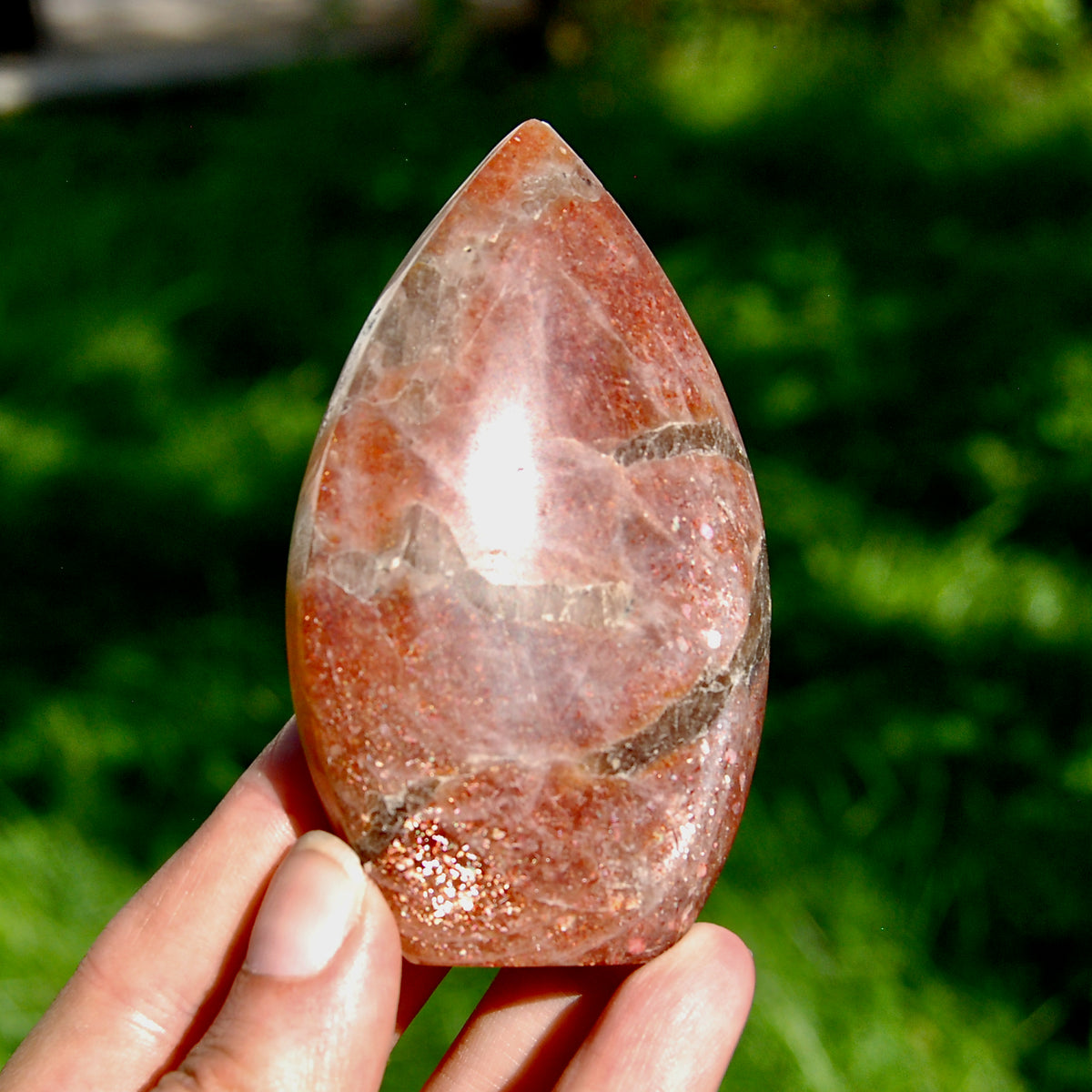 AAA Sunstone Crystal Flame Tower for sale
