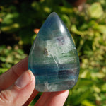 Blue Fluorite Crystal Flame Tower 2.5in 113g for sale