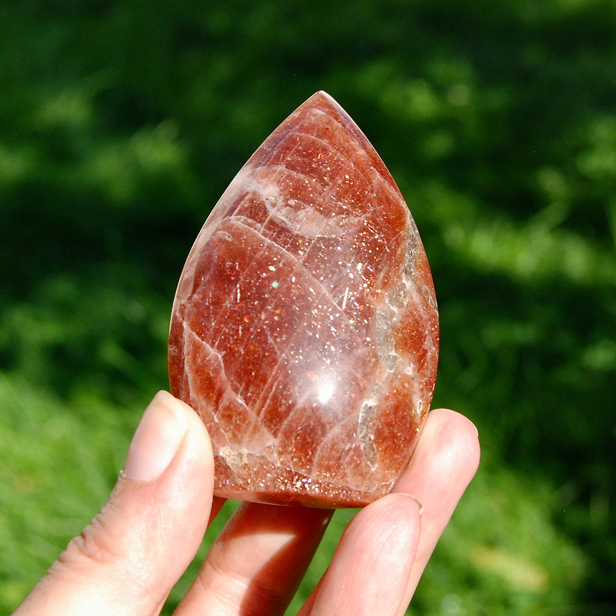 Sunstone Crystal Flame Tower for sale