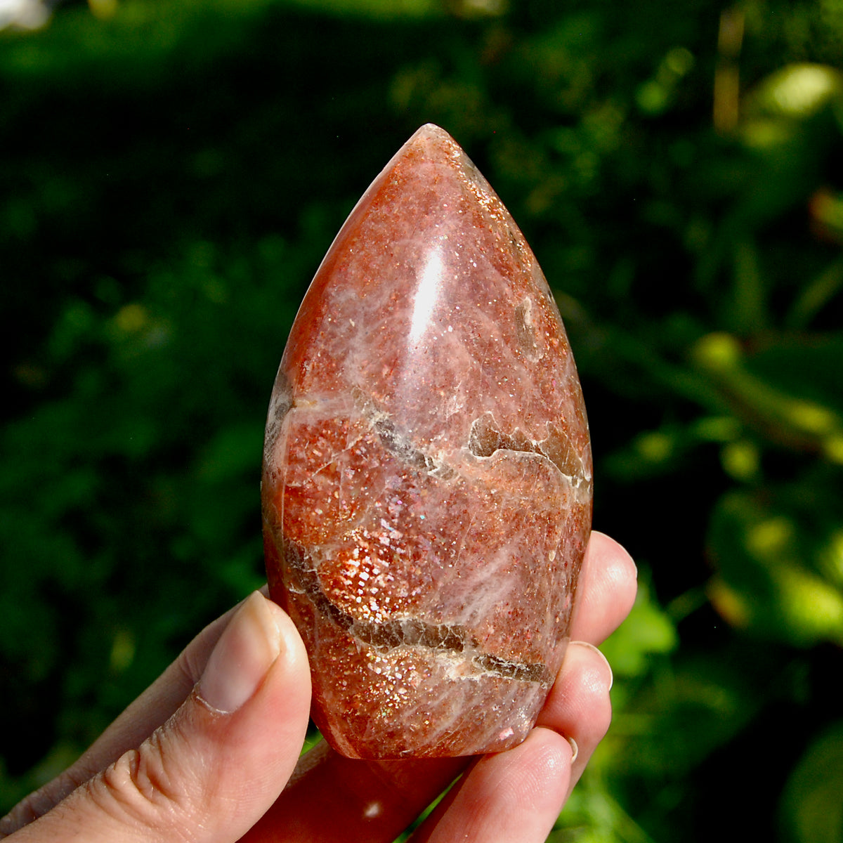 AAA Sunstone Crystal Flame Tower for sale