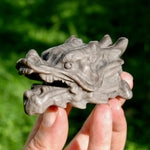Silver Sheen Obsidian Crystal Dragon Head for sale