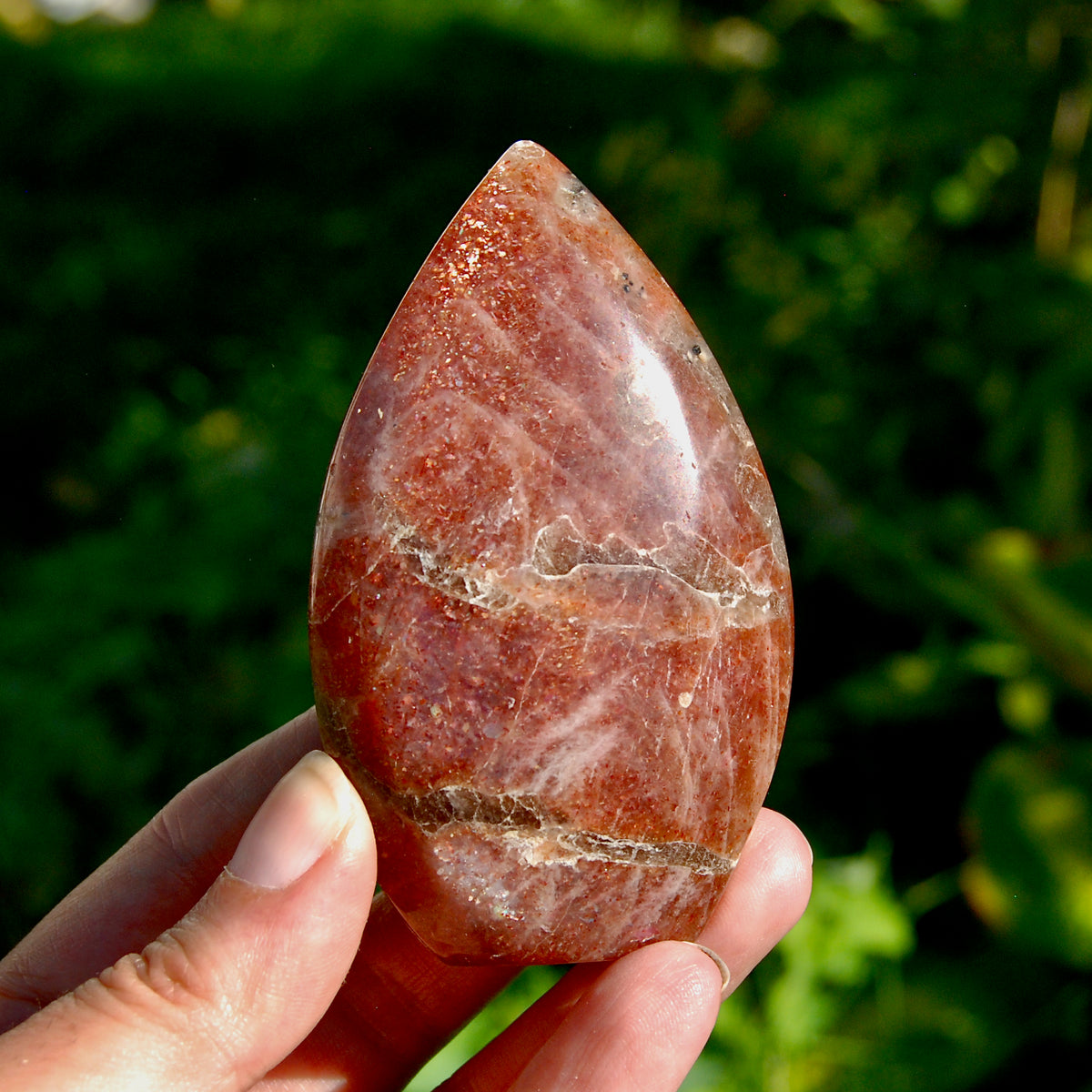 AAA Sunstone Crystal Flame Tower for sale