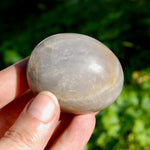 Blue Rose Quartz Crystal Palm Stone 2in for sale