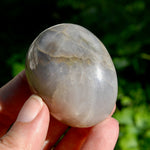 Blue Rose Quartz Crystal Palm Stone 2in for sale
