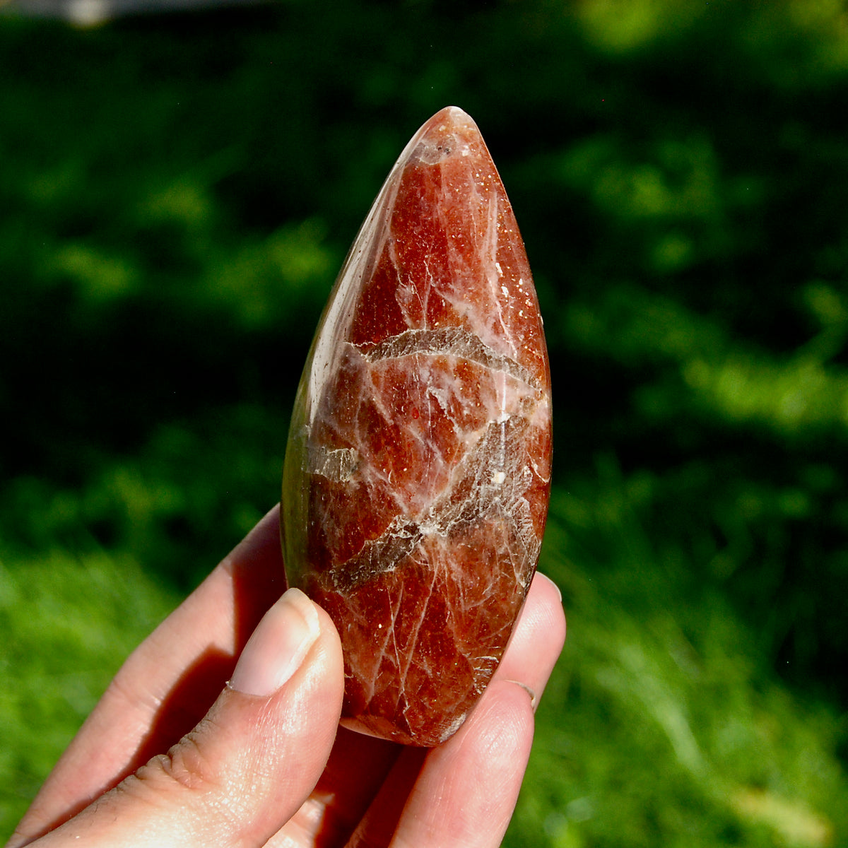 AAA Sunstone Crystal Flame Tower for sale