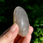 Blue Rose Quartz Crystal Palm Stone 2.5in 137g for sale