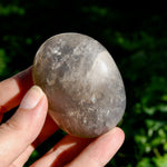Blue Rose Quartz Crystal Palm Stone 2.5in 137g for sale